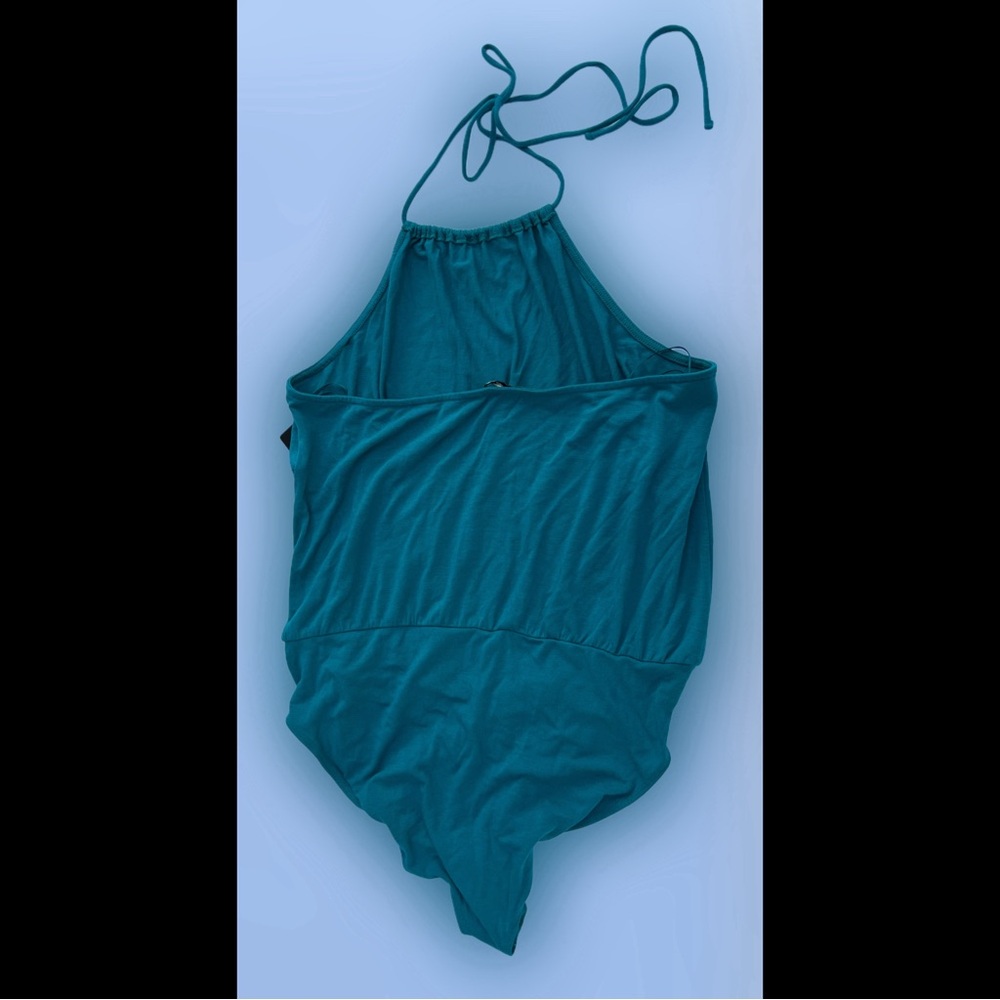 Teal Tie Bodysuit - Picture 12 of 13